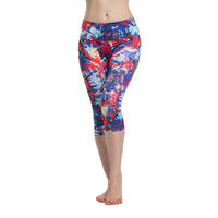2018 new syle OEM Custom Womens Capri 3/4 Length Yoga Pants