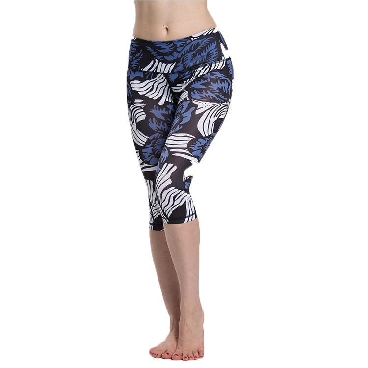 Yoga Pants Women Yoga Capris Printed Workout Leggings For Fitness Riding Running