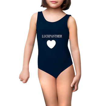 Customized Print Plain Designs Kids Swimsuit
