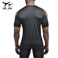 Gym compression shirt skin tight mens dry fit mesh bodybuilding wholesale seamless tri blend t shirt