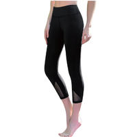 OEM custom 3/4 capri running pants leggings for women in fitness yoga leggings
