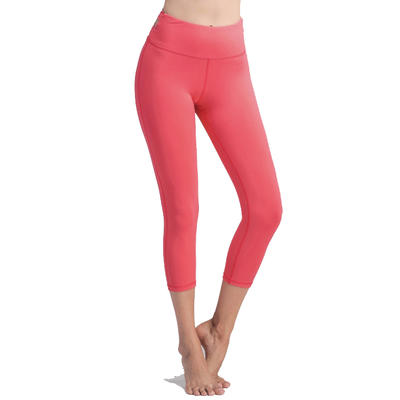 Polyester Spandex Lady Yoga Pant Fitness Slimming Legging High Waist Gym Wear Tight Capris