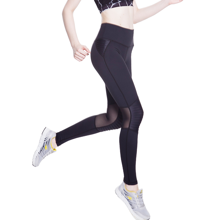 Sports Women Active Gym Pants Mesh Yoga Leggings Fitness Running Trousers for Women