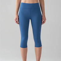 Hot selling active wear yoga legging custom fitness leggings mesh capris for women